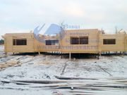 Строительство деревянного дома на фундаменте из свай
